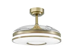 Ventilador Dc Dani L Dorado Led Integrado Cct Y Memoria Color