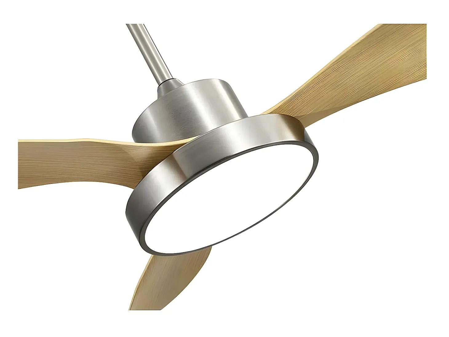 Ventilador Dc Hayate L Niquel Haya Led Memoria De Color Y Temporizador