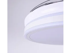 Ventilador Dc Led Asgard Blanco 4 Aspas Led Integrado Y Memoria Color