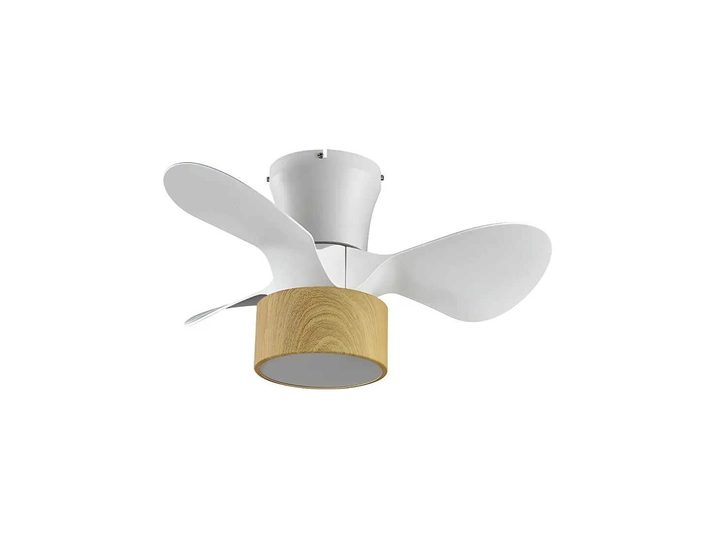 Ventilador Dc Natasha Blanco Cañizo Led Control Remoto Cct Regulable