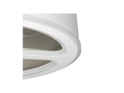 Ventilador Dc Tatiana Blanco Gris Led Integrado 3temperaturas Mando Distancia