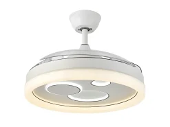 Ventilador Dc Turia Blanco Led 72w 3 Temperaturas