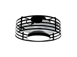 Ventilador Dc Xaloc Negro Led 22w Con Memoria De Color