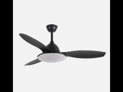 Ventilador Dc Yael Negro Led 72w Cct Regulable
