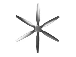 Ventilador Extragrande Dc Otto Niquel Led Memoria De Color Y Temporizador Apagado