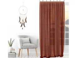 Visillo con anillos 135x250 cm SPIRIT Ladrillo