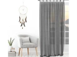 Visillo con nudos 135x250 cm SPIRIT grey