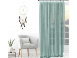 Visillo con nudos 135x250 cm SPIRIT water green
