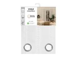 Visillo con ojales 135x250 cm CHARLOTTE, por Soleil d'Ocre