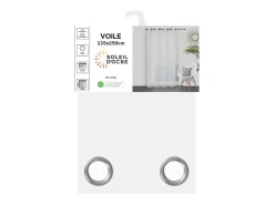 Visillo con ojales 135x250 cm DOLLY blanco, por Soleil d'Ocre
