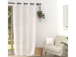 Visillo de lino con ojales 135x250 cm LINO blanco