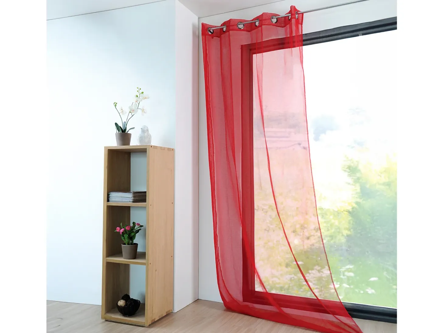 Visillo liso ligero con 16 colores
