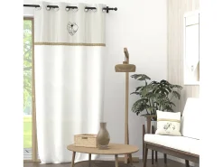 Visillo ojales de algodón 135x250 cm AIMEE, por Soleil d'Ocre