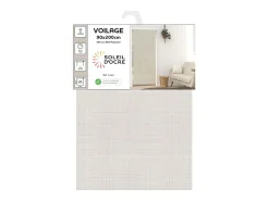 Visillo para puerta de ventana 90x200 cm natural LINO