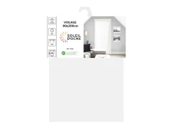 Visillo para puerta ventana 90x200 cm DOLLY blanco, por Soleil d'Ocre