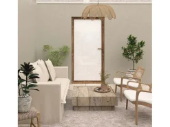 Visillo para puerta ventana 90x200 cm CELIA blanco, por Soleil d'Ocre