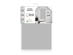 Visillo para puerta ventana 90x200 cm DOLLY gris claro, por Soleil d'Ocre