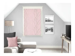Visillo 60x90 cm LIANE Rose, por Soleil d'ocre
