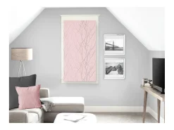 Visillo 45x90 cm LIANE rose, por Soleil d'ocre