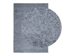 Vito Alfombra peluda de pelo largo moderna PAMPLONA azul 120x170 cm