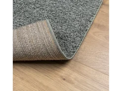 Vito Alfombra peluda de pelo largo moderna PAMPLONA verde 80x250 cm