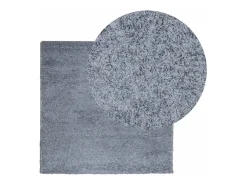 Vito Alfombra peluda de pelo largo moderna PAMPLONA azul 160x160 cm