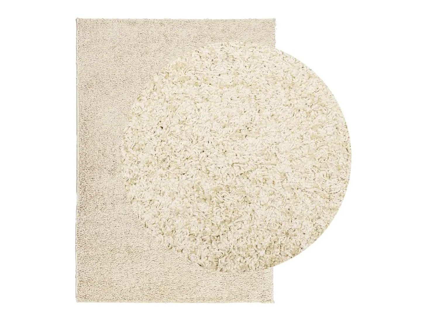 Vito Alfombra peluda de pelo largo moderna PAMPLONA dorado 160x230cm