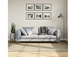 Vito Alfombra peluda de pelo largo moderna PAMPLONA dorado 160x230cm