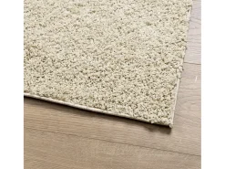Vito Alfombra peluda de pelo largo moderna PAMPLONA dorado 80x250 cm