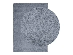 Vito Alfombra peluda de pelo largo moderna PAMPLONA azul 240x340 cm