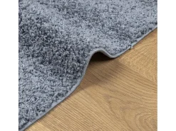 Vito Alfombra peluda de pelo largo moderna PAMPLONA azul 240x340 cm