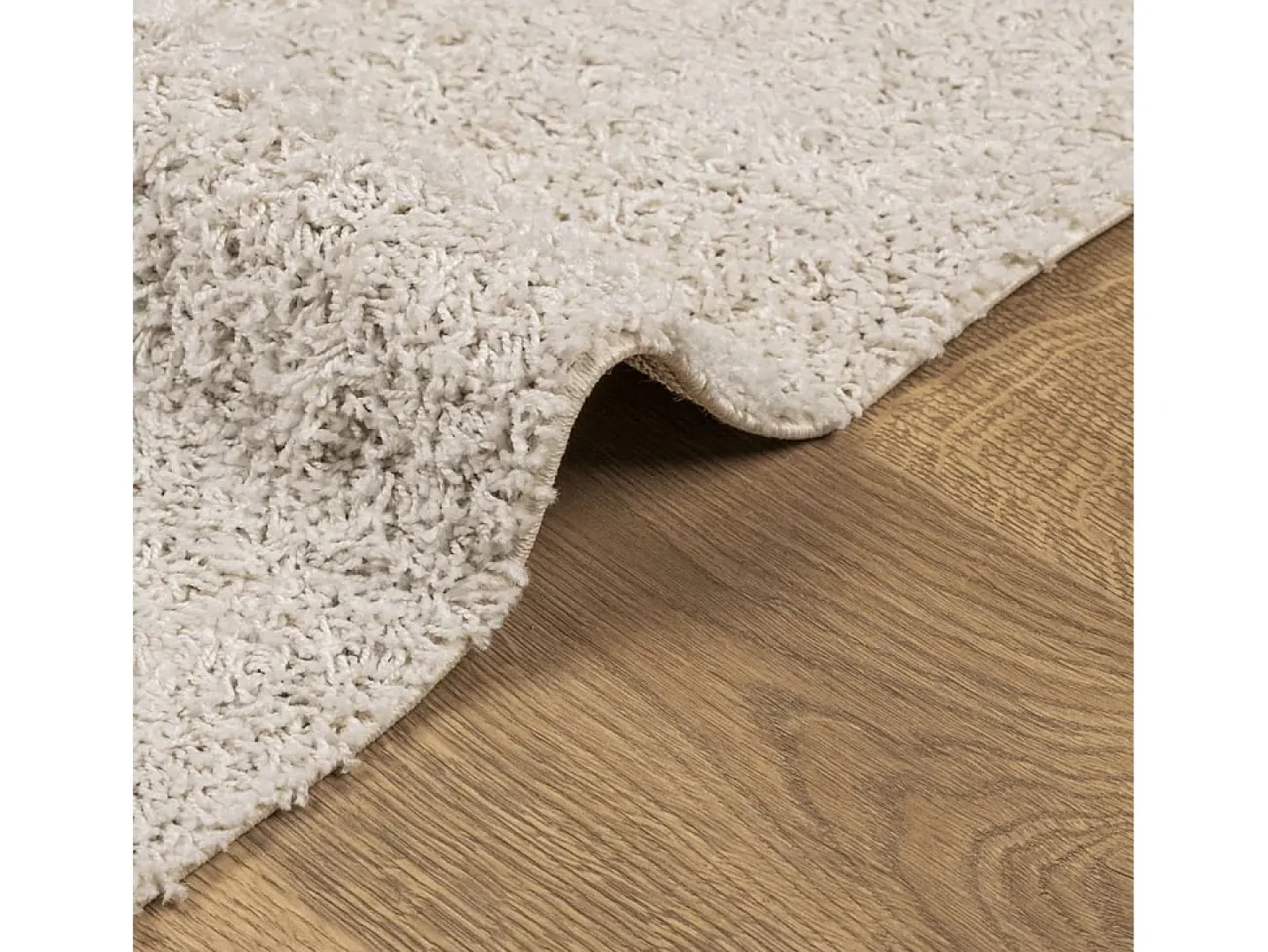 Vito Alfombra peluda de pelo largo moderna PAMPLONA crema 140x200 cm