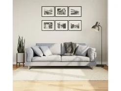 Vito Alfombra peluda de pelo largo moderna PAMPLONA crema 140x200 cm