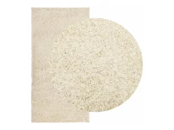 Vito Alfombra peluda de pelo largo moderna PAMPLONA dorado 100x200cm