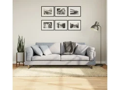 Vito Alfombra peluda de pelo largo moderna PAMPLONA dorado 100x200cm