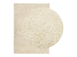 Vito Alfombra peluda de pelo largo moderna PAMPLONA dorado 140x200cm