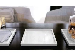 Vladon Cuenco decorativo Maya, moderno Plato decorativo cuadrado, , Juego de 3 (20 x 1,8 x 20 cm)