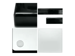 Vladon Cuenco decorativo Maya, moderno Plato decorativo cuadrado, Roble natural, Juego de 3 (20 x 1,8 x 20 cm)
