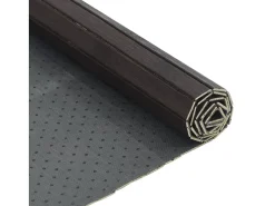 Wakil Alfombra rectangular bambú marrón oscuro 100x100 cm