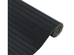Wakil Alfombra rectangular bambú negro 70x300 cm