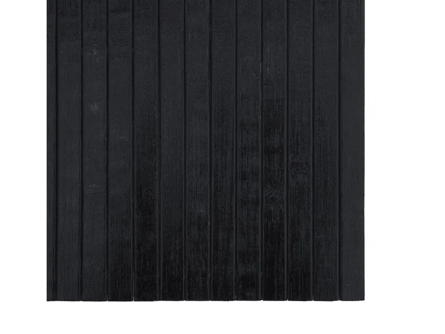 Wakil Alfombra rectangular bambú negro 100x400 cm