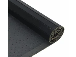 Wakil Alfombra rectangular bambú negro 100x400 cm