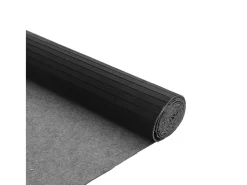 Wakil Alfombra rectangular bambú negro 80x200 cm