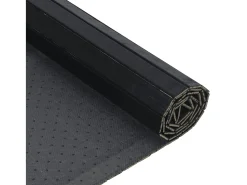 Wakil Alfombra rectangular bambú negro 100x500 cm