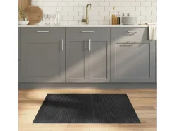 Wakil Alfombra rectangular bambú gris 80x100 cm