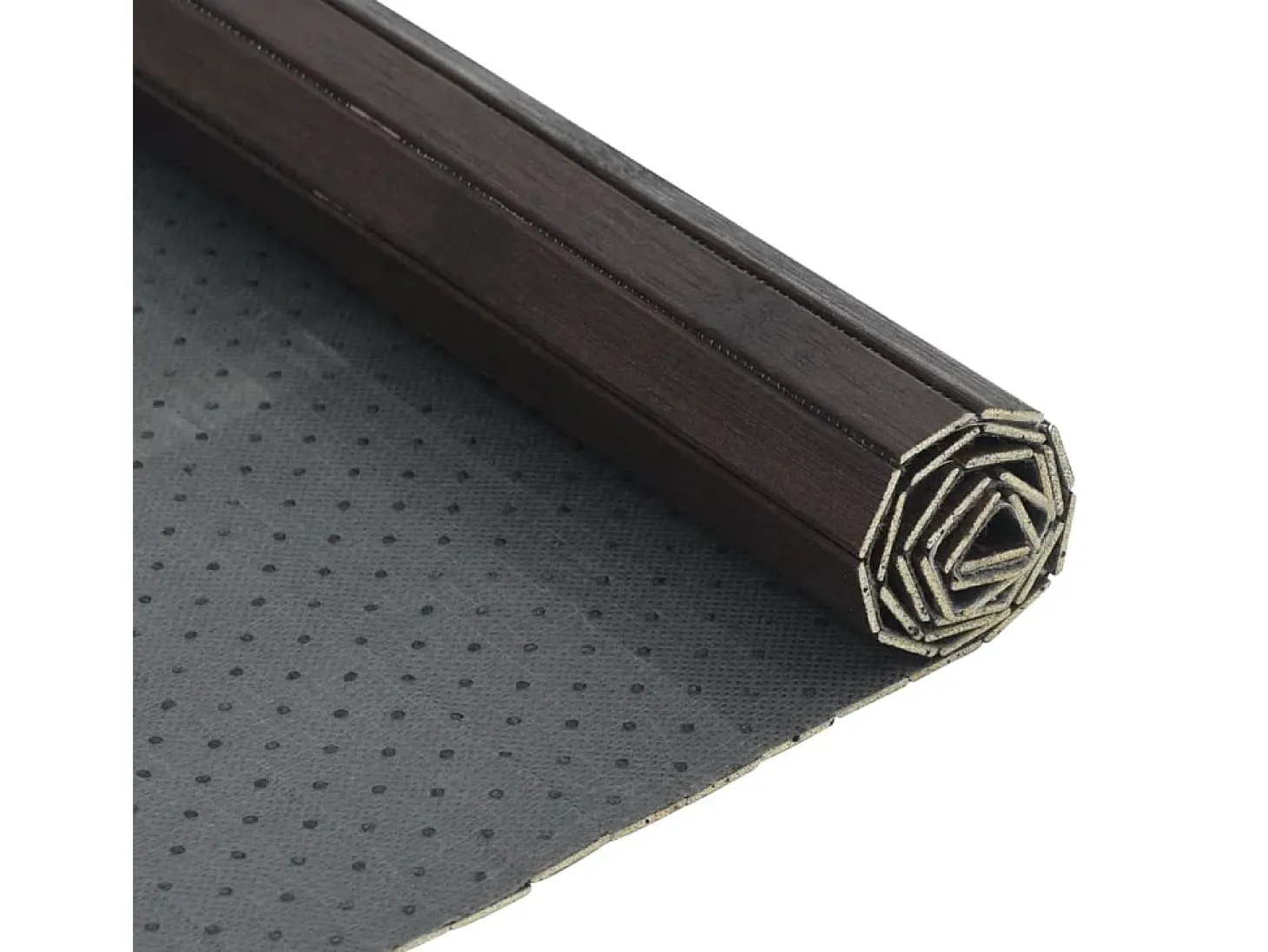 Wakil Alfombra rectangular bambú marrón oscuro 70x200 cm