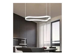 WAVES-2 SP, Colgante de metal blanco, Ideal Lux