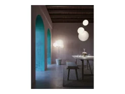 Zafferano - Lámpara de pie Árbol de Luz para interior y exterior. Salvia - Lámpara de pie LED E27 - Superficie de apoyo ajustable.