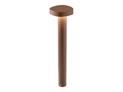 Zafferano Ciottolo - Baliza LED de exterior IP54 7W 3000K diseño moderno en aluminio para jardines y caminos - 70 cm Gris Oscuro