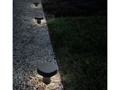 Zafferano Ciottolo - Baliza LED exterior IP54 7W 3000K diseño moderno en aluminio para jardines y caminos - 70 cm Corten
